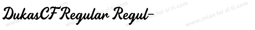 DukasCFRegular Regul字体转换